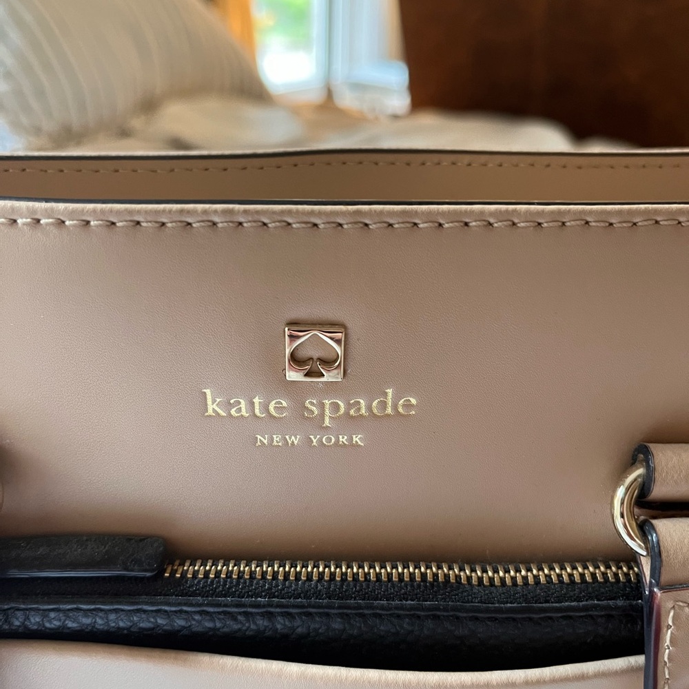 Kate Spade Bernadine Hadley Street Leather Handbag Tan - Picture 4 of 12